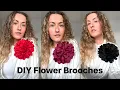 How to make oversized Flower brooch Flower brooch diy sewing tutorial Fashion Style Anita Benko