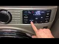 GE UltraFresh Washing Machine control panel knobs buttons not working touch screen controls locked
