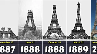 Eiffel Tower Construction Through The Years 