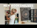 NEW BOOKSHELVES organisation decor for a small collection