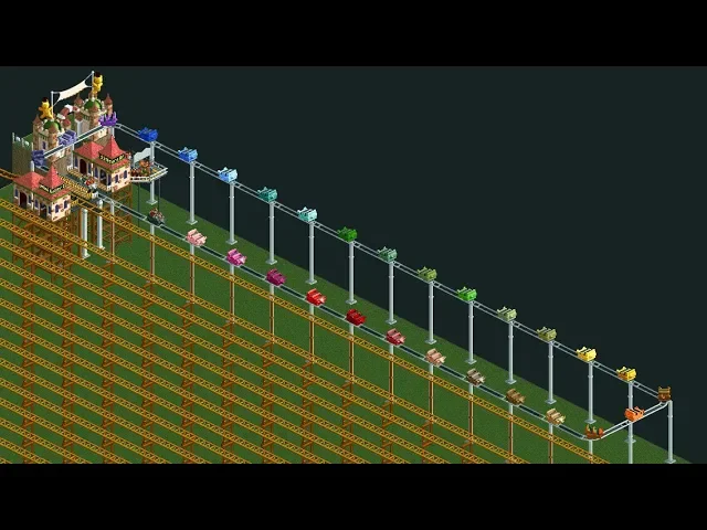 RCT2 - 12 Years Of Suffering - Longest roller coaster ever created