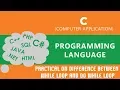 40 Practical on difference between While Loop and Do While Loop - C Language