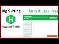 Big Sorting Hackerrank Solved Problem Solving Java