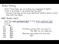 MSD Radix Sort exam-level discussion 14