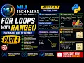 Python For Loops Explained range enumerate Lists for Beginners Part 4