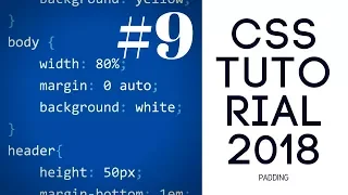 CSS Tutorial 2018 -