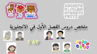 ملخص دروس الفصل الأول للسنة الثالثة إبتدائي في الانجليزية 