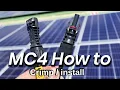 MC4 Install Crimping Easy DIY