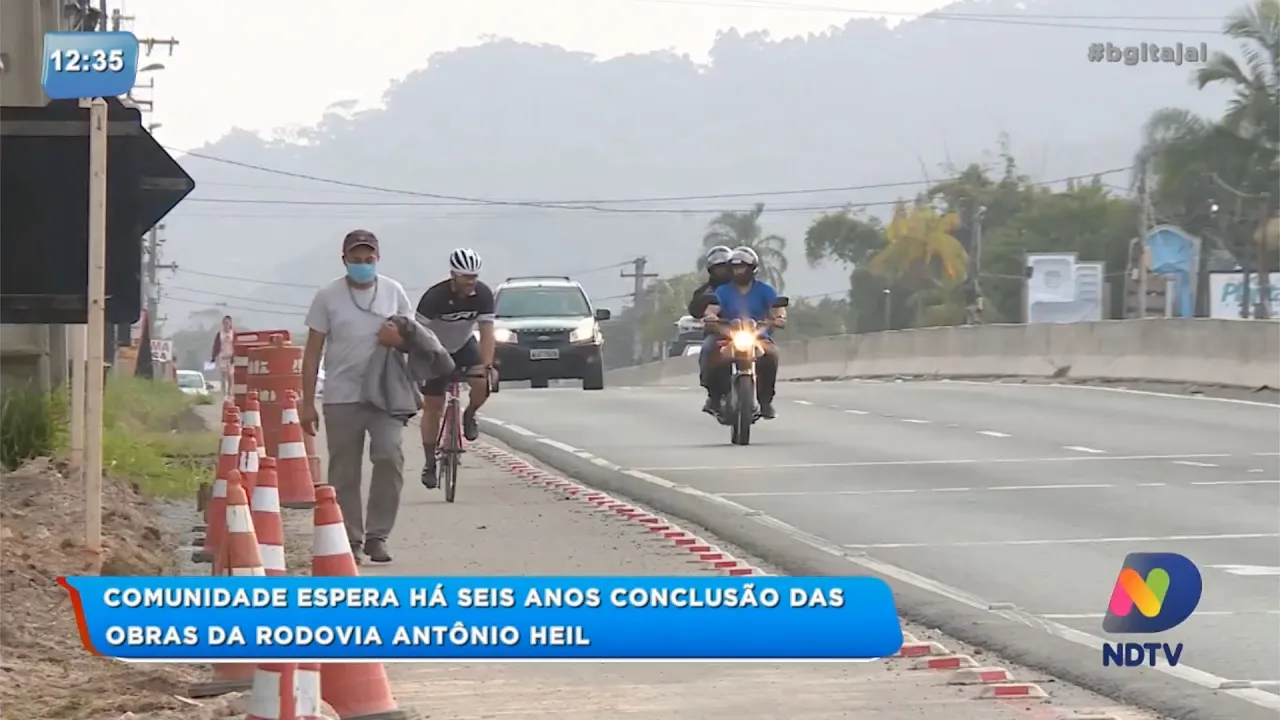 Comunidade espera há seis anos pela conclusão das obras da rodovia Antônio Heil em Itajaí