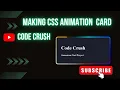 Make a Responsive CSS Card Animation No JavaScript