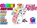 Coloring Angry Birds Stella - Angry Birds Coloring Page for kids to learn colors