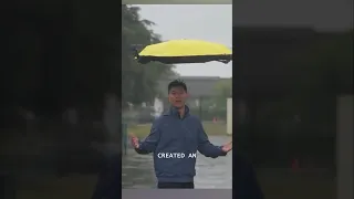 This Umbrella FOLLOWS You While Flying 😳☔