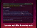 How do I get to tmp folder in Linux terminal Quick Shortcut