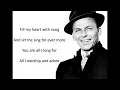 Fly me to the moon - Frank Sinatra (Lyrics)