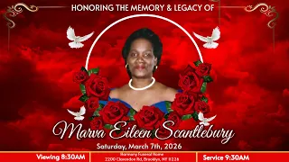 Marva Eileen Scantlebury Saturday March 7th 2026 8 30 a m