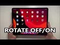 How to Rotate iPad Pro Screen Lock Orientation