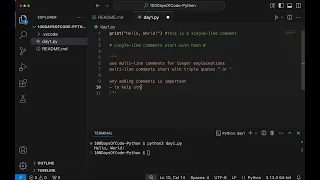 Python Day 1 - Hello World