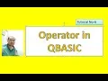 Operator in Qbasic Tutorial