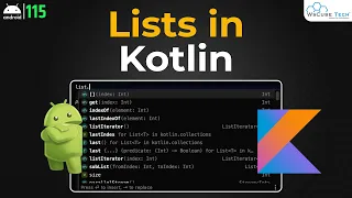 Kotlin List - How to Create Lists in Kotlin Kotlin Android Tutorial