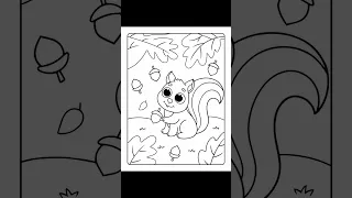 Autumn Scene Coloring Pages for Kids - Nature Inspired Fall Coloring Pages