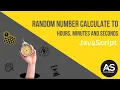 Convert a Given Number to Hours Minutes and Second Using JavaScript