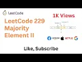 LeetCode 229 Majority Element II - HashMap Solution