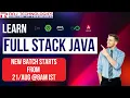 Become a Full Stack Java Pro Real-Time Project-Based Online Course