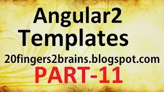 Angular 2 - Templates
