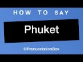 How To Say and Pronounce Phuket