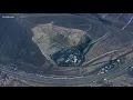 Giant cracks in hillside near Yakima
