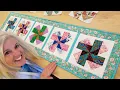 LEFTOVERS FOR QUILT DINNER SCRAP HAPPY TABLE RUNNER
