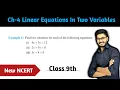 Example 4 Chapter 4 Linear Equations in Two Variables class 9 Math New NCERT