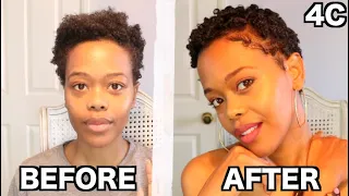 4C NATURAL HAIR BEST HOW TO STYLE DEFINE MY CURLS TWA BEFORE AFTER