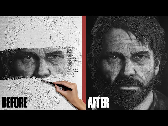 HYPERREALISM - 150 HOURS Drawing Joel Miller | The Last of Us 2