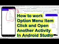 Options Menu with Sub Items - Android Studio 4 2 Bangla Tutorial