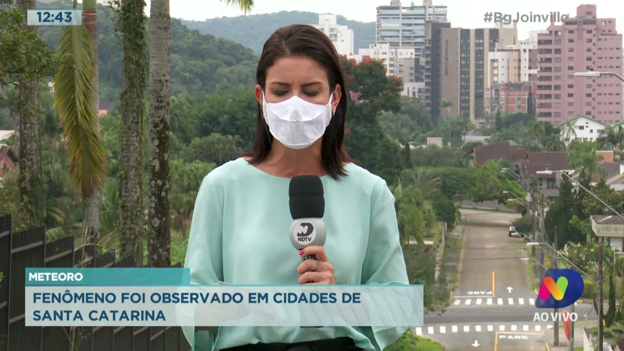Meteoro: Fenômeno foi observado em cidades de Santa Catarina