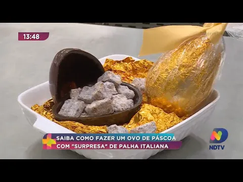 Ovos com surpresa dentro são o grande presente de páscoa