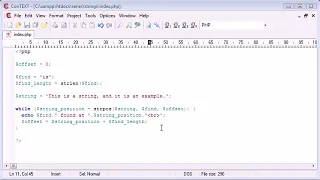 Beginner PHP Tutorial 49 String Functions String Position Part 2