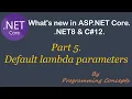 C default lambda parameters What s New in NET8 C