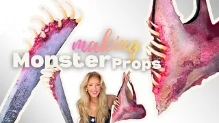 Making Monster handbag and props for halloween