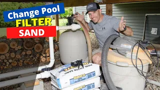 How to change sand in a pool sand filter step by step