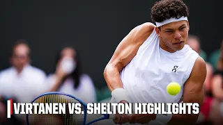 Otto Virtanen vs Ben Shelton Full Highlights 2026 Wimbledon