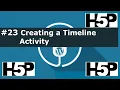 interactive student activities - H5P Creating a Timeline WP Tutorial