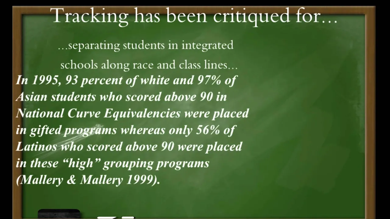 Tracking vs. Detracking in Schools