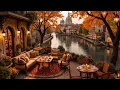 Download Lagu Jazz Relaxing Music for Stress Relief 🍂 Happy Fall Jazz in the Cozy Atmosphere of A Lake View Café