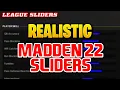 Realistic Madden 22 Sliders ALL-MADDEN ALL-PRO