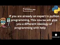 My first Udemy course Pythonista - Geek