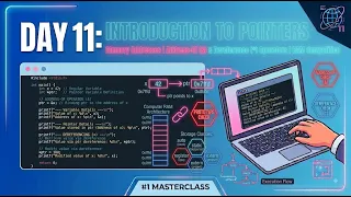 Day 11 Introduction to C Pointers - Demystifying RAM Memory Addresses and Pointer Operators