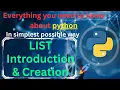 List introduction and Creation in python