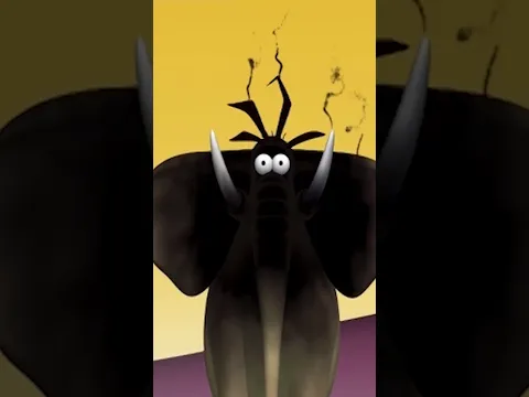 Why the elephant and bird are running out of water #gazoon #shorts #funnycartoonforkids